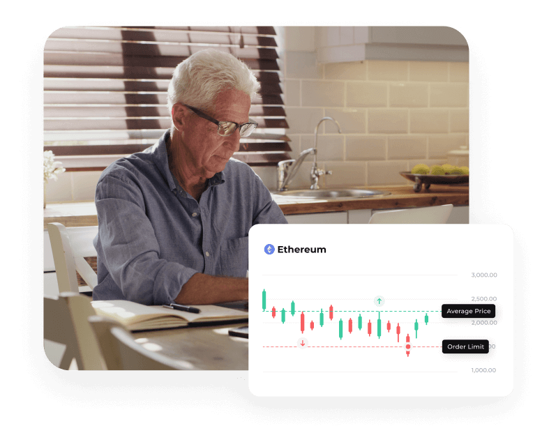 averaging down crypto buys